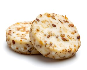Crunchy Almond Crusted Goat Cheese Rounds Served on Minimalist Slate Platter Elevating Gourmet Entertaining Experience