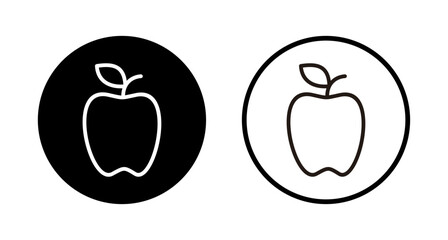 Apple icon logo design. Apple sign and symbols for web design.