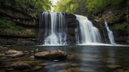 Fototapeta premium waterfall in the forest