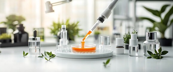 Botanical extract research in lab