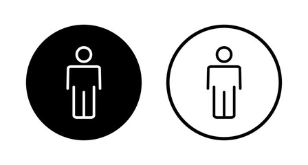 Man icon logo design. male sign and symbol. human symbol