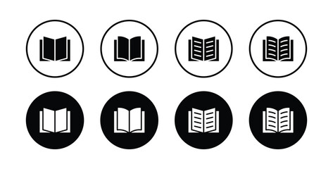 Book icon set vector.