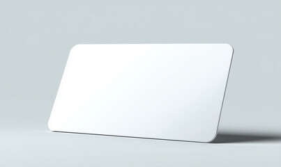 Blank mockup keycard on Light Background for Design Presentation