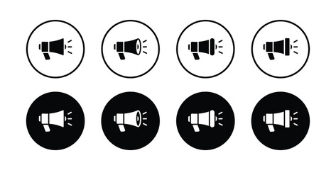 Megaphone icon set vector illustration