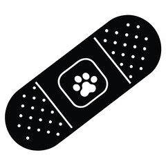 isolated pet bandage on white background 