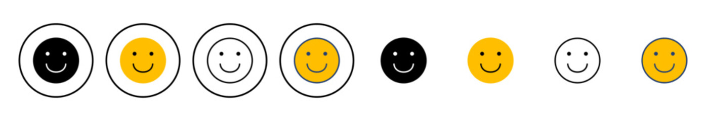 smile icon vector. smile emoticon icon. feedback