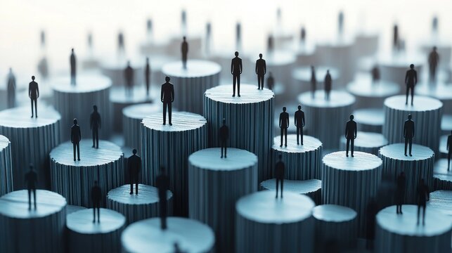 Abstract Representation of Social Hierarchy and Workforce Dynamics