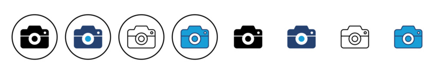 Camera icon vector. photo camera icon. camera photography icon.