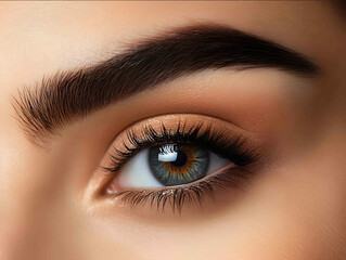 a beautiful eyes and eyebrow