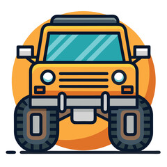 Off-road Vehicle icon on white background