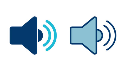Speaker icon vector isolated on white background. Volume icon. Loudspeaker icon vector. Audio. Sound