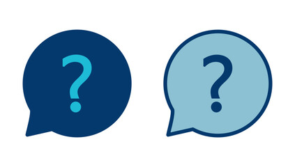 Question Icon vector isolated on white background. Question mark sign. help icon. Faq