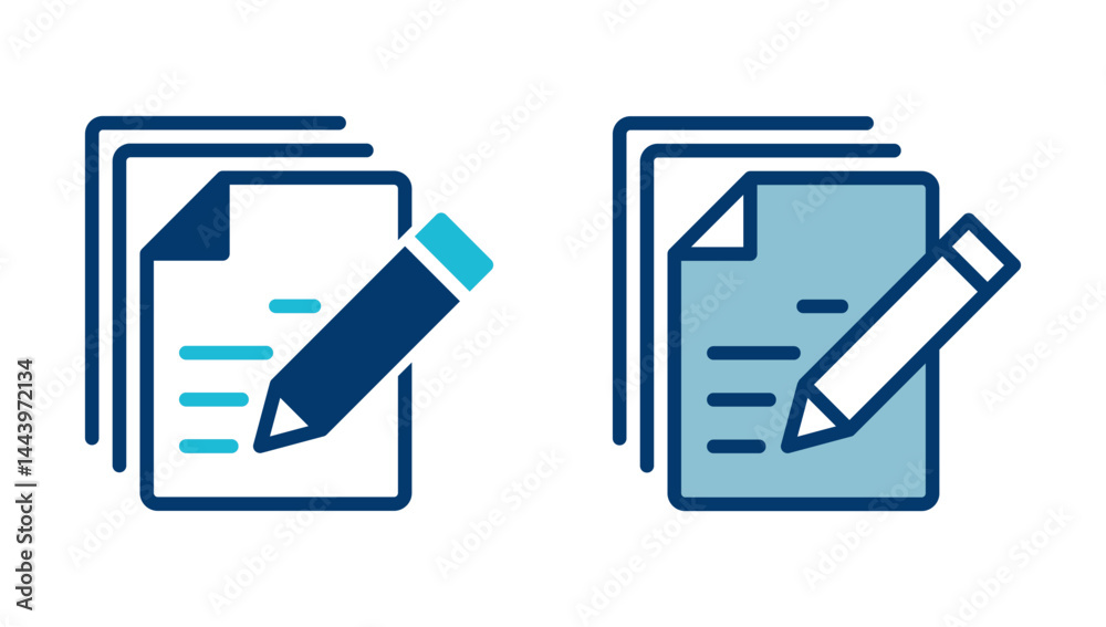 Poster note icon vector isolated on white background. taking note icon vector. edit line icon. document wri