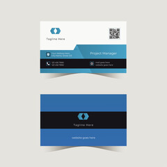 Business card design template, Creative and professional business card template,  Double-sided creative business card template, Clean and modern business card template, Corporate business card layout
