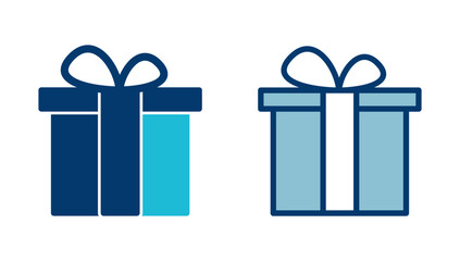 Gift icon vector isolated on white background. gift vector icon.  birthday gift