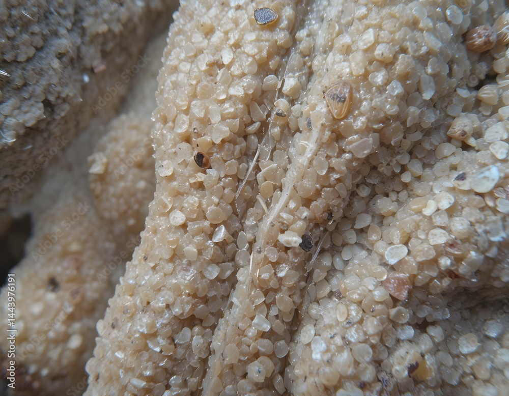 Poster Peanut Shell Texture Close Up, Macro View Depicting Roughness And Natural Details. Surface Imperfections Are Visible, Presenting An Organic, Textured Composition. Great For Backgrounds.