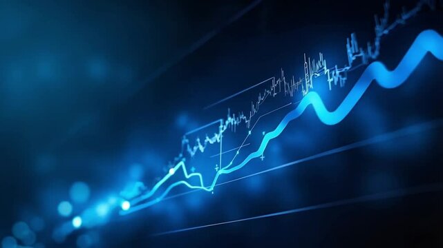 The line graph clearly illustrates the increase in sales over the past five years, showing trends.