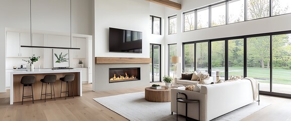 Modern Open-Concept Living Space