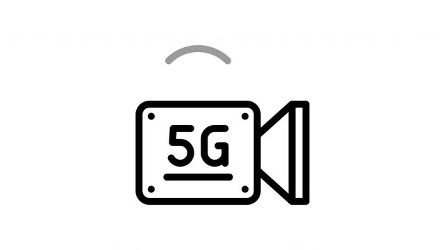 video camera animated icon