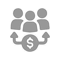 grey dolar dividens icon