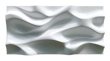 Wave Design in Modern Structure: Captivating three-dimensional wave design is made on a wall, its texture and subtle variations creating an atmosphere of calm serenity. Evokes a modern.