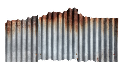 Weathered Corrugated Iron: A detailed shot of a corrugated iron sheet, exhibiting the character of rust and age, offering a gritty, industrial aesthetic.