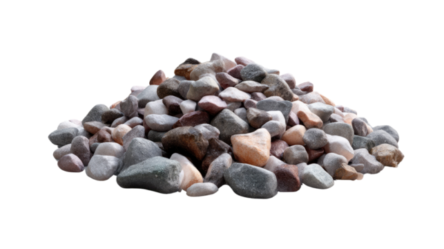 Pile of Colorful Stones: A close-up showcases a natural pile of various colored stones, each with unique textures.