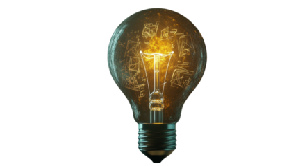 Energy-Efficient Light Bulb Isolated on Clean White Background