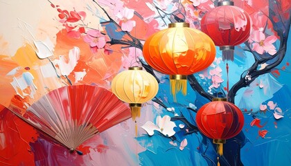 Chinese New Year background. Gong Xi Fa Cai ornaments