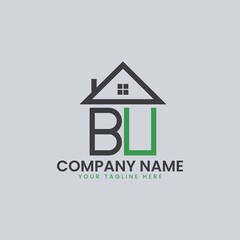 Modern Real Estate Alphabet Logo House Icons