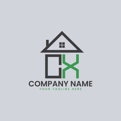 Modern Real Estate Alphabet Logo House Icons