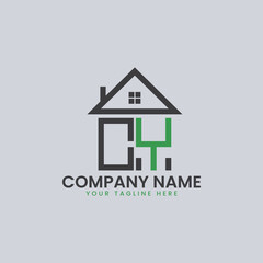Modern Real Estate Alphabet Logo House Icons