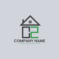 Modern Real Estate Alphabet Logo House Icons