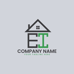 Modern Real Estate Alphabet Logo House Icons