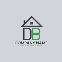 Modern Real Estate Alphabet Logo House Icons