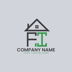 Modern Real Estate Alphabet Logo House Icons