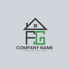 Modern Real Estate Alphabet Logo House Icons