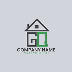 Modern Real Estate Alphabet Logo House Icons
