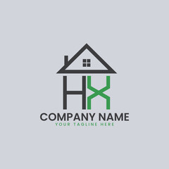 Modern Real Estate Alphabet Logo House Icons