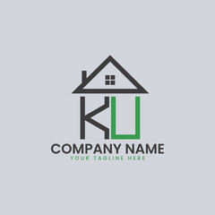 Modern Real Estate Alphabet Logo House Icons