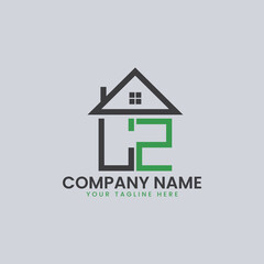 Modern Real Estate Alphabet Logo House Icons