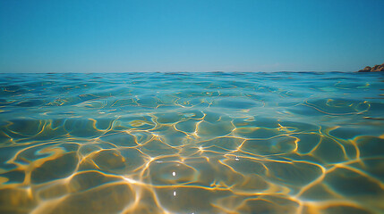 summer's clear azure,