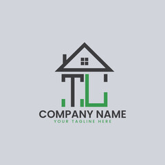 Modern Real Estate Alphabet Logo House Icons