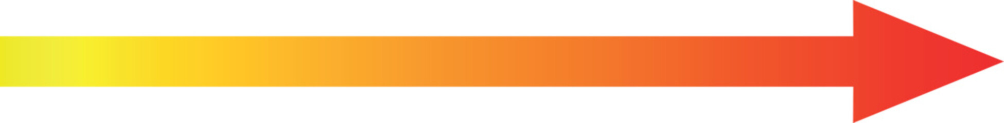 赤外線や温度変化グラデーション矢印ベクター