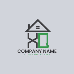 Modern Real Estate Alphabet Logo House Icons