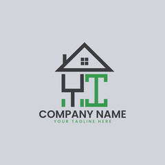 Modern Real Estate Alphabet Logo House Icons