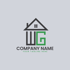 Modern Real Estate Alphabet Logo House Icons