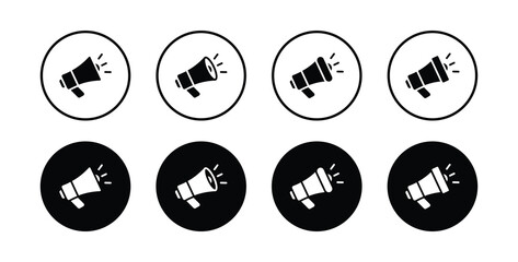Megaphone icon set vector illustration