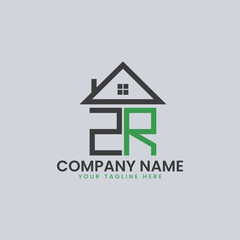 Modern Real Estate Alphabet Logo House Icons
