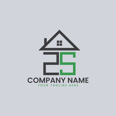 Modern Real Estate Alphabet Logo House Icons